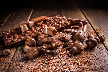 Image showing Chocolates and pralines