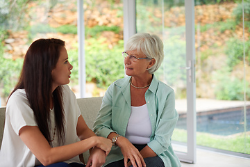 Image showing A mother is a daughters best friend. An adult daughter and her mother spending time together.