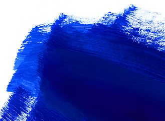 Image showing Blue and white hand drawn paint background