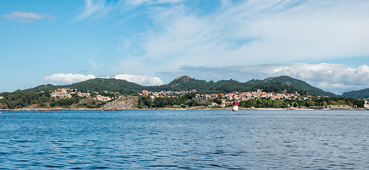 Image showing Overlook of the coast of Cangas