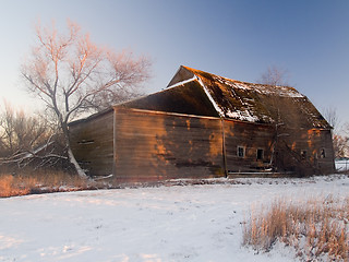 Image showing Sunlight Painting Barn