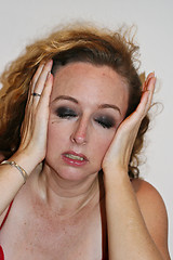 Image showing Woman crying