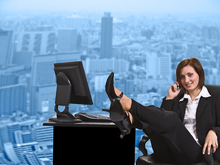 Image showing Businesswoman at the office