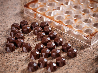 Image showing Homemade choclate praline