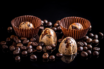 Image showing Fine chocolate pralines