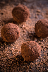 Image showing Chocolate truffles