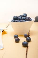 Image showing fresh blueberry bowl