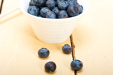 Image showing fresh blueberry bowl