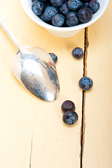 Image showing fresh blueberry bowl