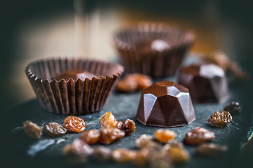 Image showing Delicious chocolate pralines