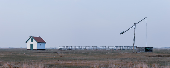 Image showing well of shepherd in Hortobagy, Hungary