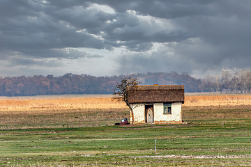 Image showing house of shepherds on the Hungarian puszta