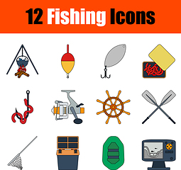 Image showing Fishing Icon Set