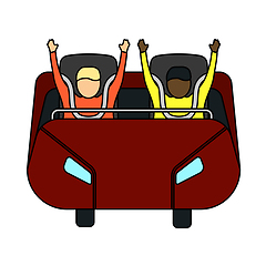 Image showing Roller Coaster Cart Icon