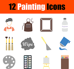 Image showing Painting Icon Set