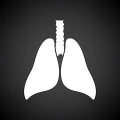 Image showing Human Lungs Icon