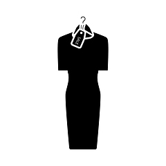 Image showing Dress On Hanger With Sale Tag Icon