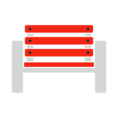 Image showing Tennis Player Bench Icon