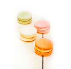 Image showing colorful french macaroons