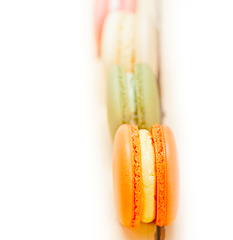 Image showing colorful french macaroons