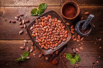 Image showing Organic cocoa powder