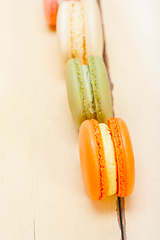 Image showing colorful french macaroons