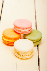 Image showing colorful french macaroons