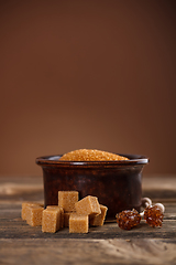 Image showing Brown cane sugar