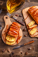 Image showing Fruit cake with candied orange zest