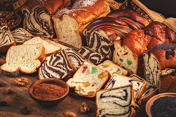 Image showing Soft and fluffy sweet white bread