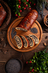 Image showing Beigli, Hungarian poppy seed rolls