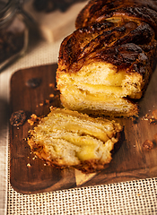 Image showing Sliced vanilla babka