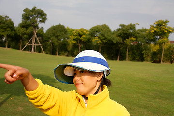 Image showing China golf caddie