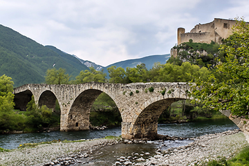 Image showing Old Bridge Over The River