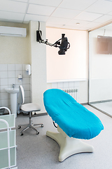 Image showing Medical chair and video camera