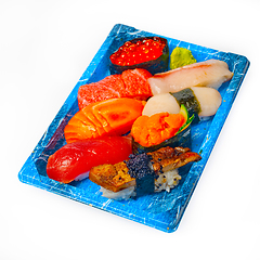 Image showing take away sushi express on plastic tray