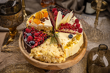 Image showing Different slices of various cakes