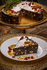 Image showing Raw vegan chocolate cake