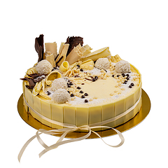 Image showing White chocolate cake