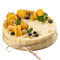 Image showing White chocolate cake