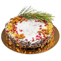 Image showing Traditional Italian Christmas panforte cake