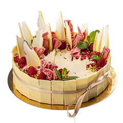 Image showing White chocolate cake