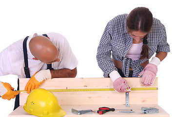 Image showing construction workers at work