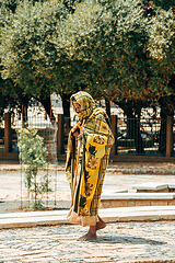 Image showing Orthodox believers in Aksum, Ethiopia Africa