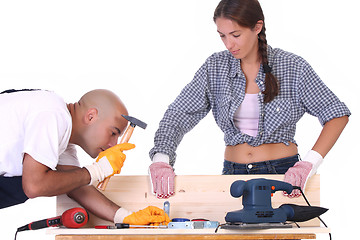 Image showing construction workers at work 