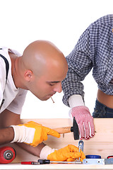 Image showing construction workers at work