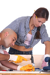Image showing construction workers at work