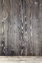 Image showing abstract dark old wood surface