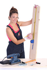 Image showing woman carpenter