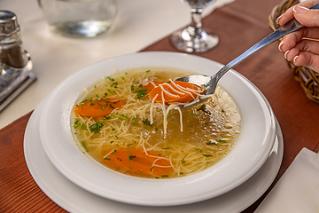 Image showing Chicken noodle soup